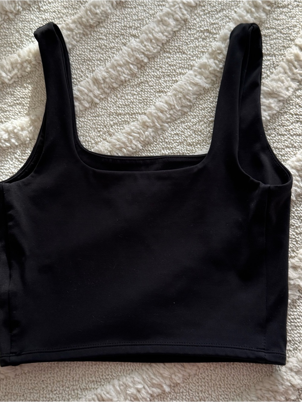 Express Black Body Contour Cropped Tank Top Women’s Size XS - Picture 2 of 4